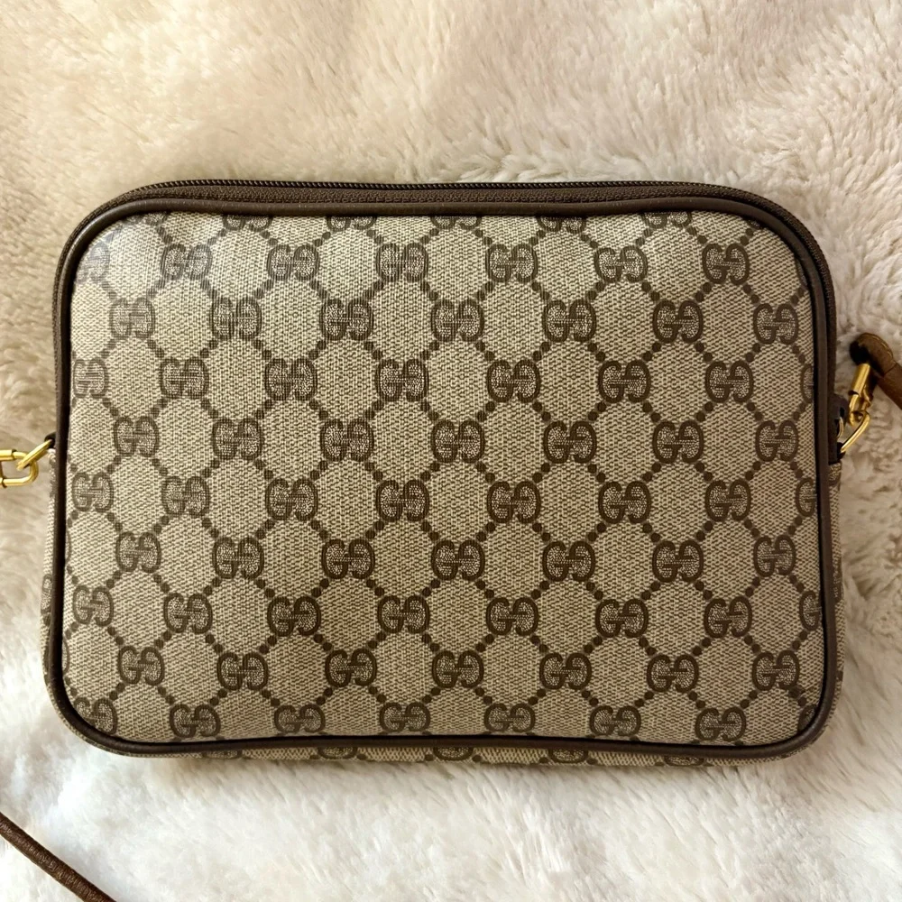 GUCCI monogram interlocking Auth VTG Clutch Crossbody Shoulder Bag💫 - Picture 11 of 17